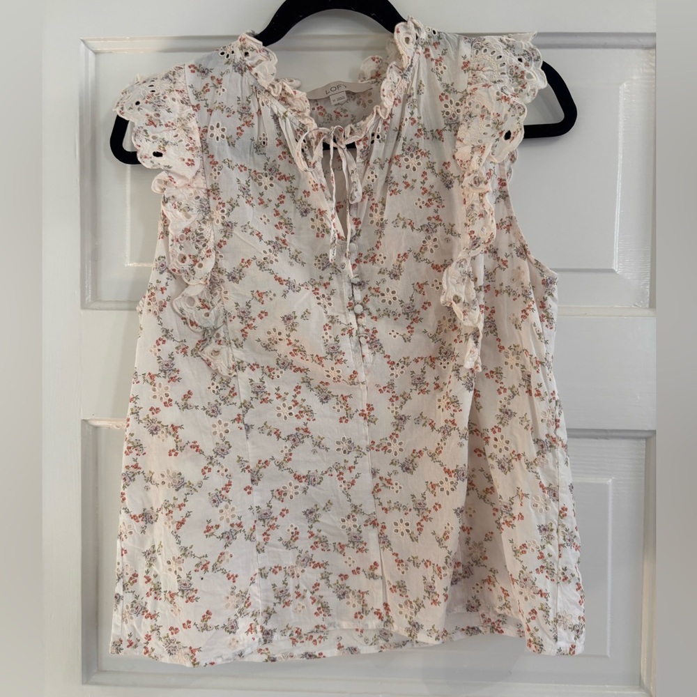 LOFT SET floral mini-skirt and top - Picture 4 of 5